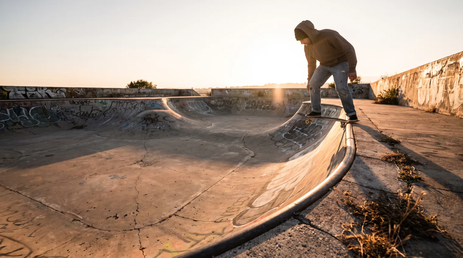 A branching skill tree diagram showing skateboard tricks connected by prerequisite lines, starting from the ollie